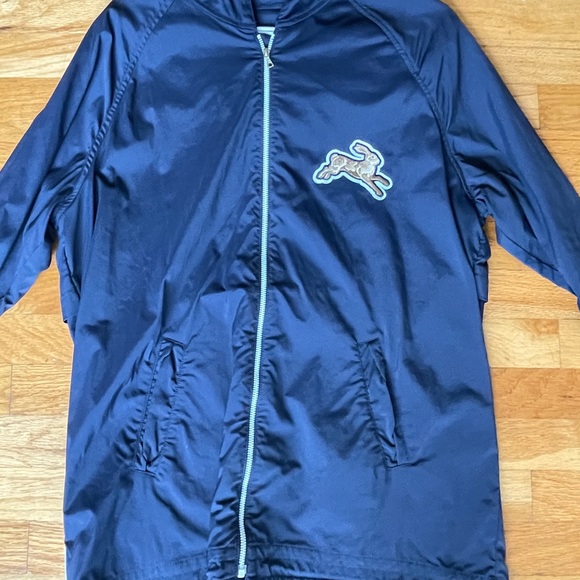 Tracksmith New England Blue Hooded Zip Up Running Jacket - Picture 7 of 10